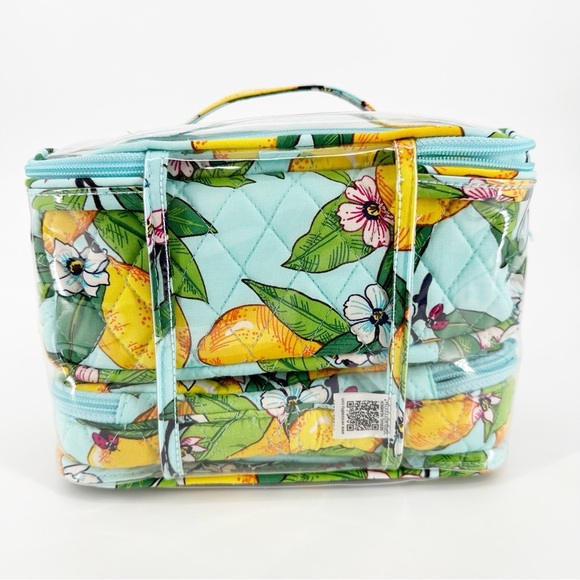 NWT Vera Bradley Lemon Grove 4-piece Cosmetics Organizer Set - Picture 4 of 6